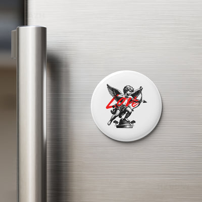 CupidLoveStruck Button Magnet 02 Round