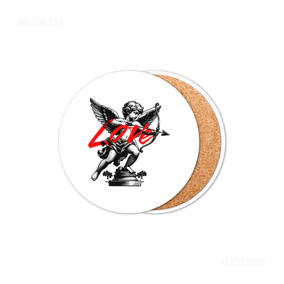 CupidLoveStruck Ceramic Coaster 01 Round