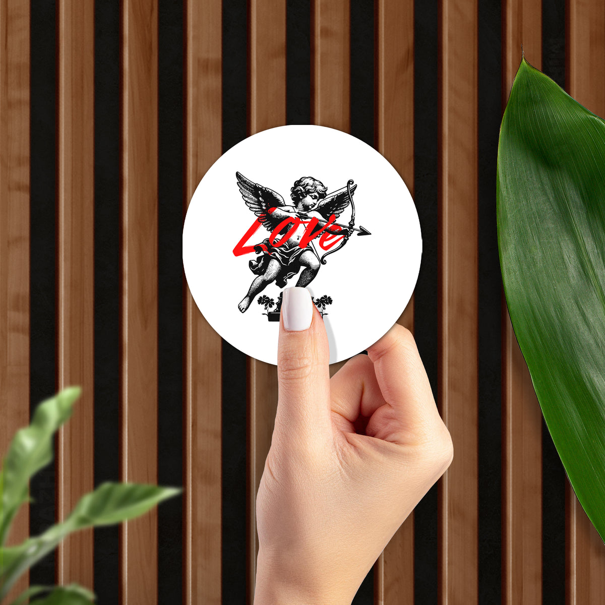 CupidLoveStruck Ceramic Coaster 02 Round