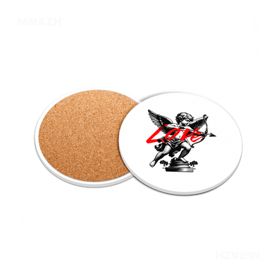 CupidLoveStruck Ceramic Coaster 05 Round