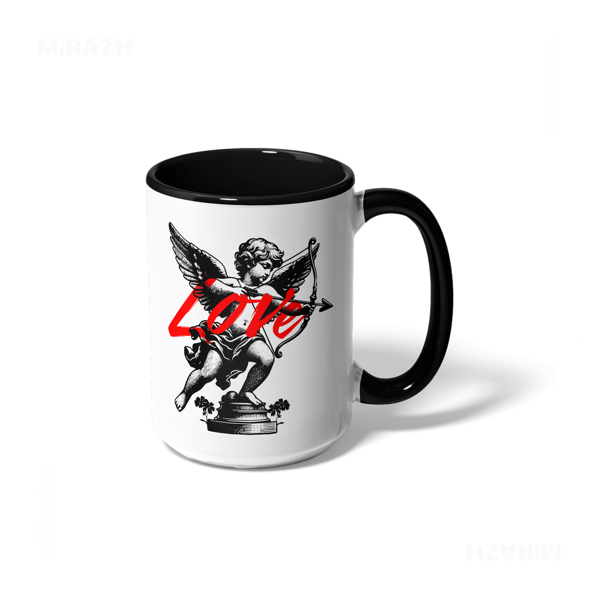 CupidLoveStruck Ceramic Mug 01 White Black