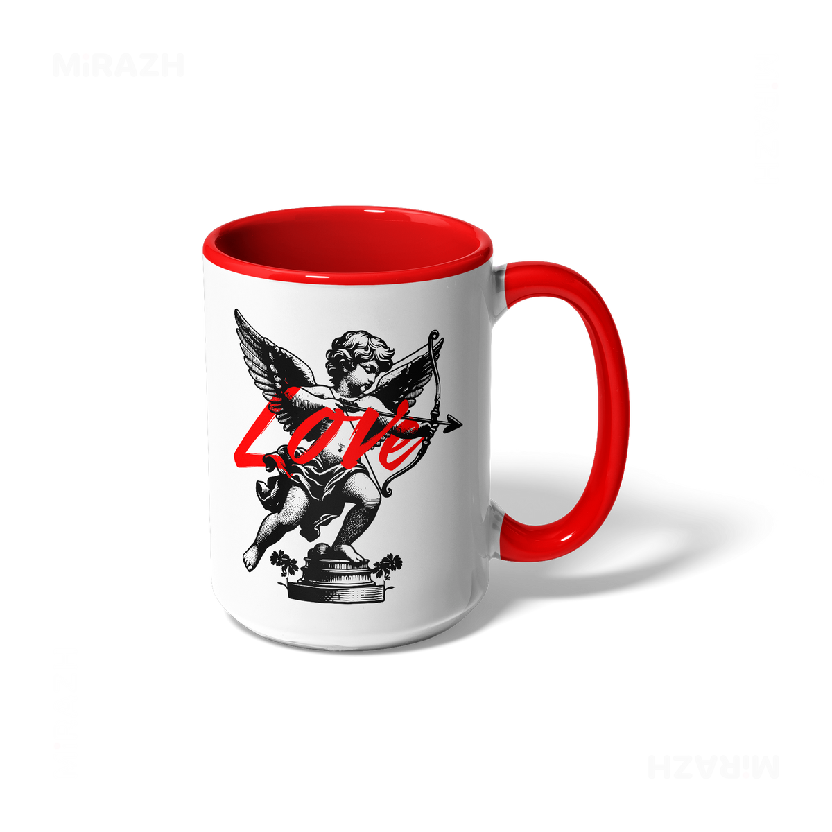 CupidLoveStruck Ceramic Mug 01 White Red