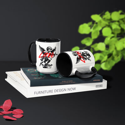 CupidLoveStruck Ceramic Mug 02 White Black