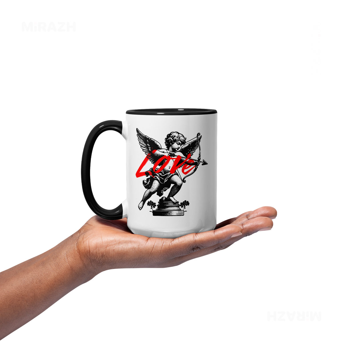 CupidLoveStruck Ceramic Mug 03 White Black