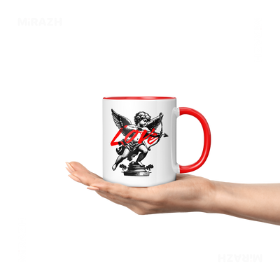 CupidLoveStruck Ceramic Mug 04 White Red