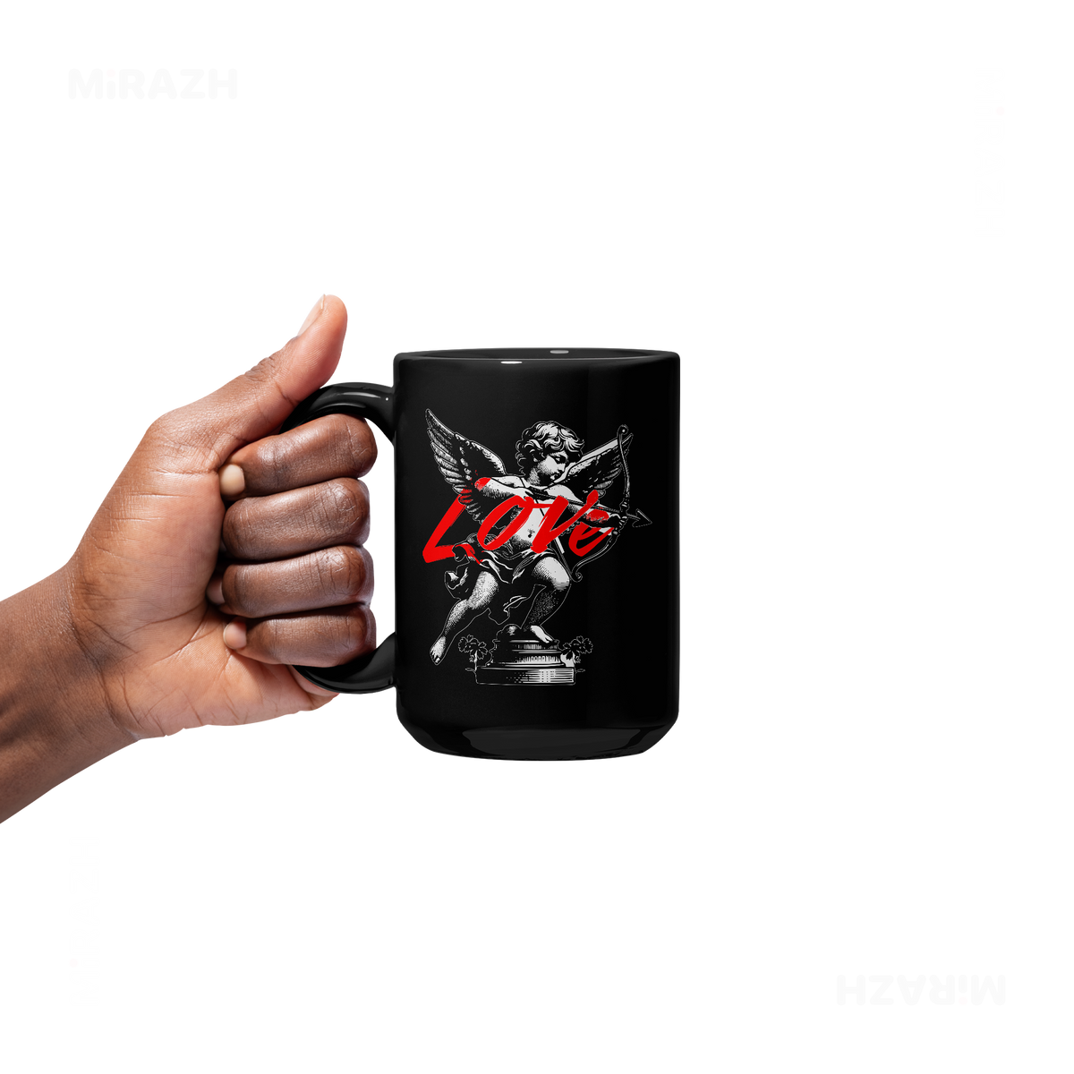 CupidLoveStruck Ceramic Mug 05 Black