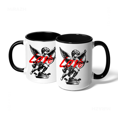 CupidLoveStruck Ceramic Mug 07 White Black
