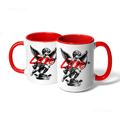 CupidLoveStruck Ceramic Mug 07 White Red