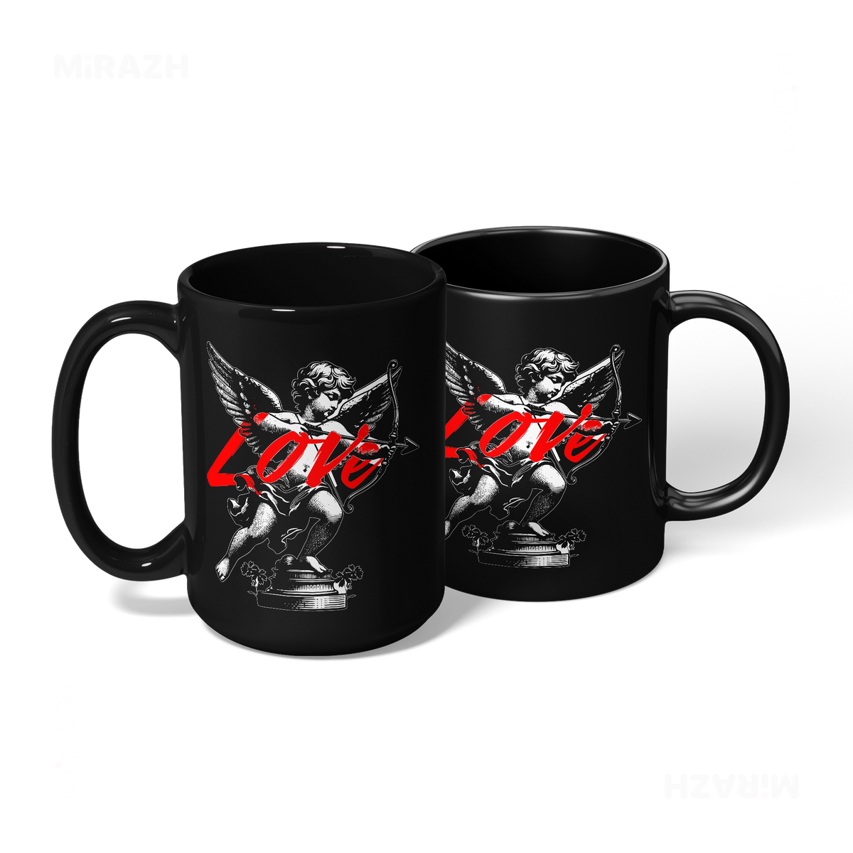 CupidLoveStruck Ceramic Mug 08 Black