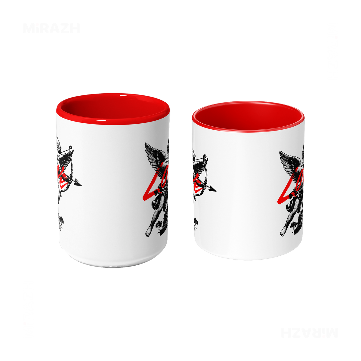CupidLoveStruck Ceramic Mug 09 White Red