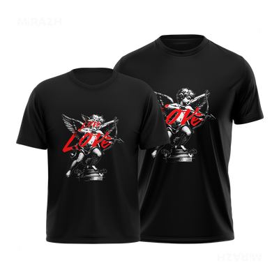 CupidLoveStruck Couple T Shirt 01 Black