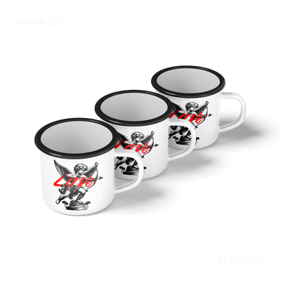 CupidLoveStruck Enamel Camping Mug 05