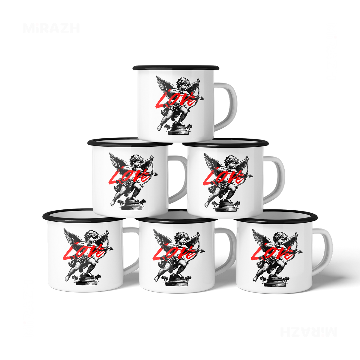 CupidLoveStruck Enamel Camping Mug 06