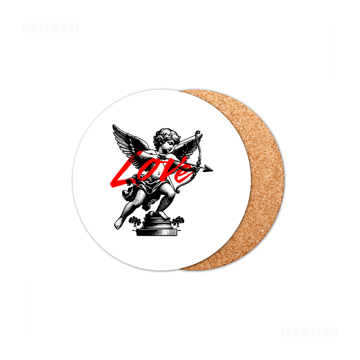 CupidLoveStruck High Gloss Coaster 01 Round