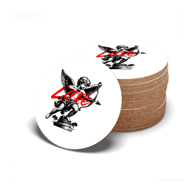 CupidLoveStruck High Gloss Coaster 06 Round