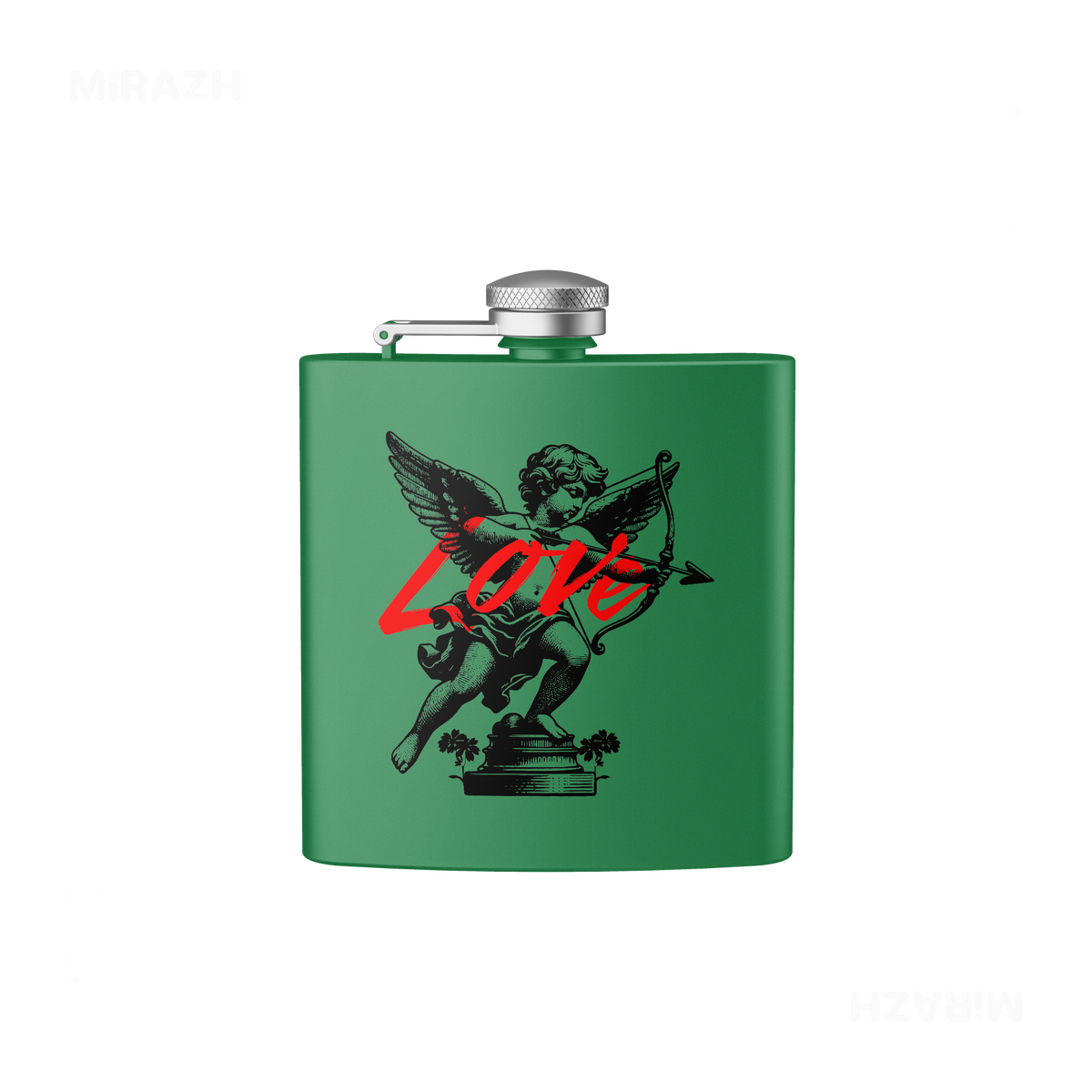 CupidLoveStruck Hip Flasks 01 Green