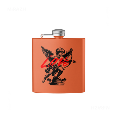 CupidLoveStruck Hip Flasks 01 Orange