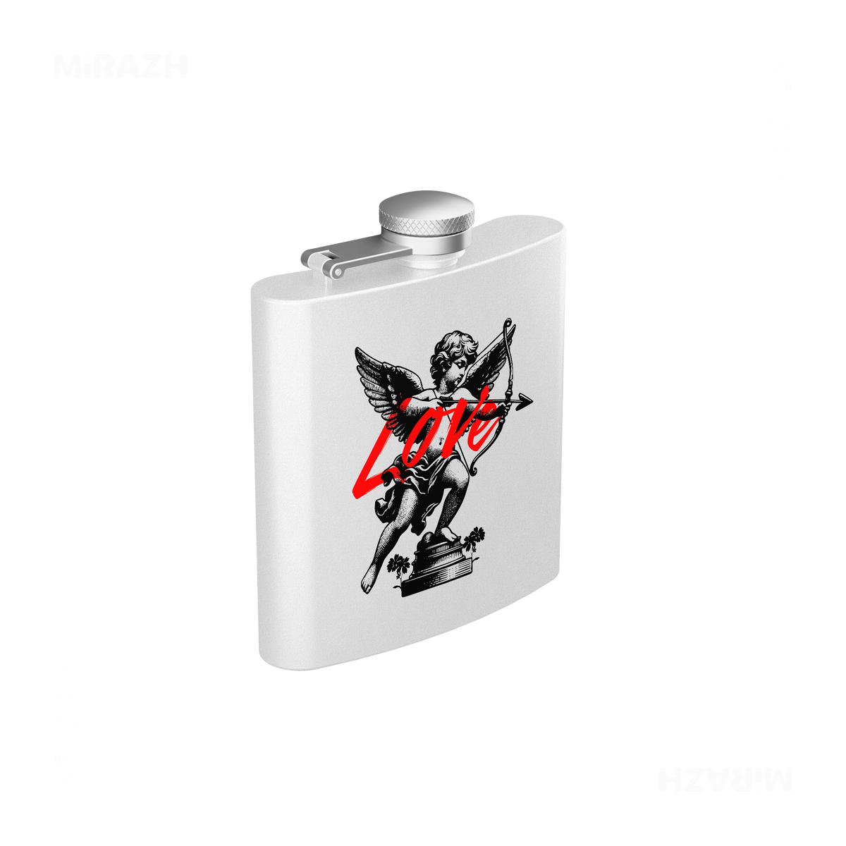CupidLoveStruck Hip Flasks 03 White