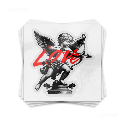 CupidLoveStruck Kiss Cut Sticker 01 Clear