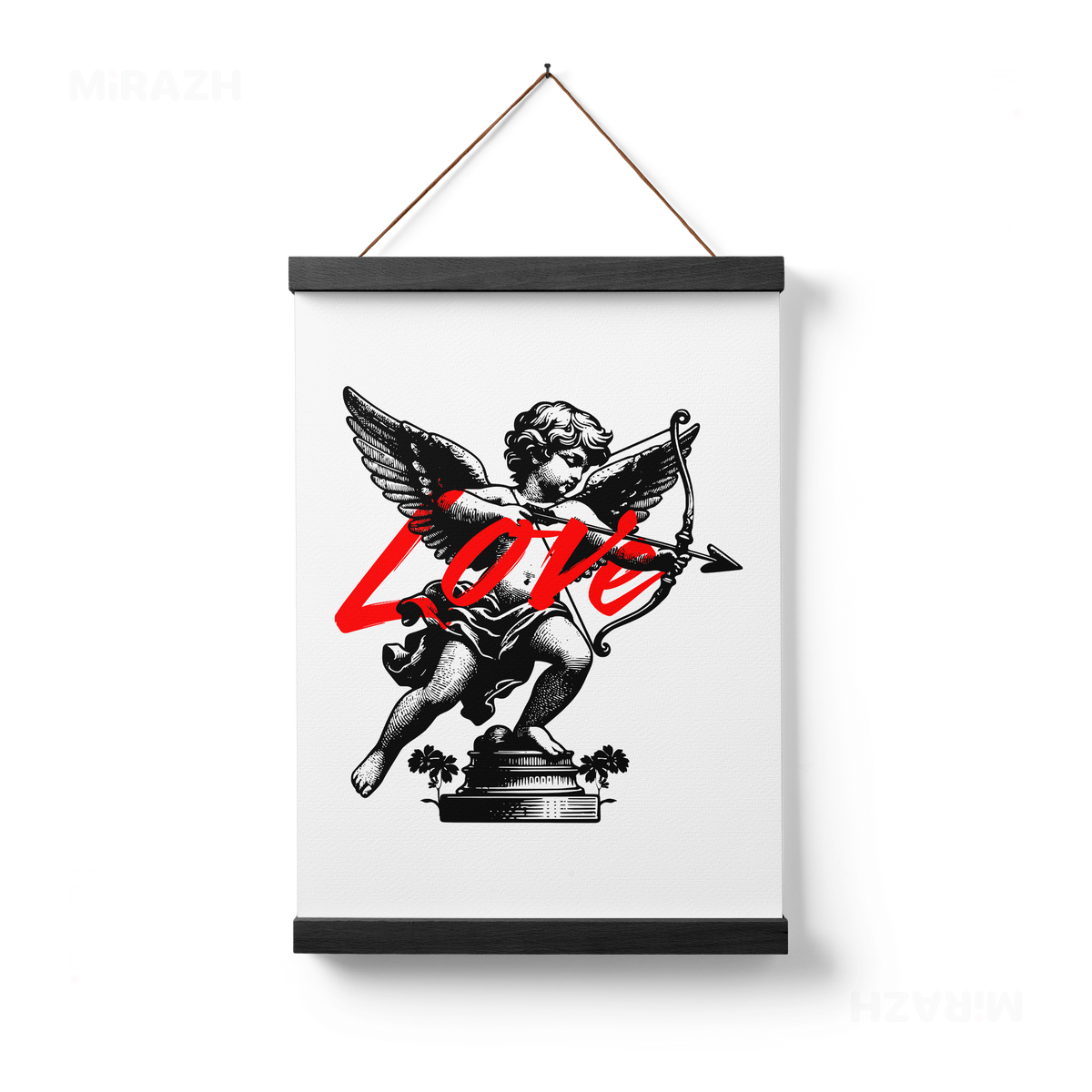 CupidLoveStruck Magnetic Hanger Poster 01 Black Wood
