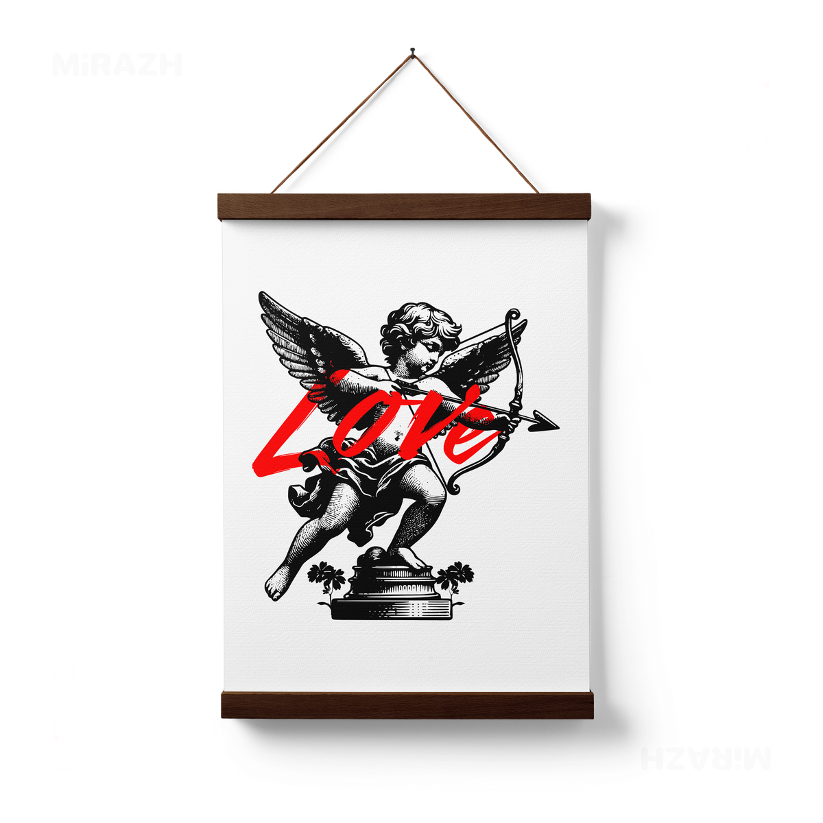 CupidLoveStruck Magnetic Hanger Poster 01 Dark Wood