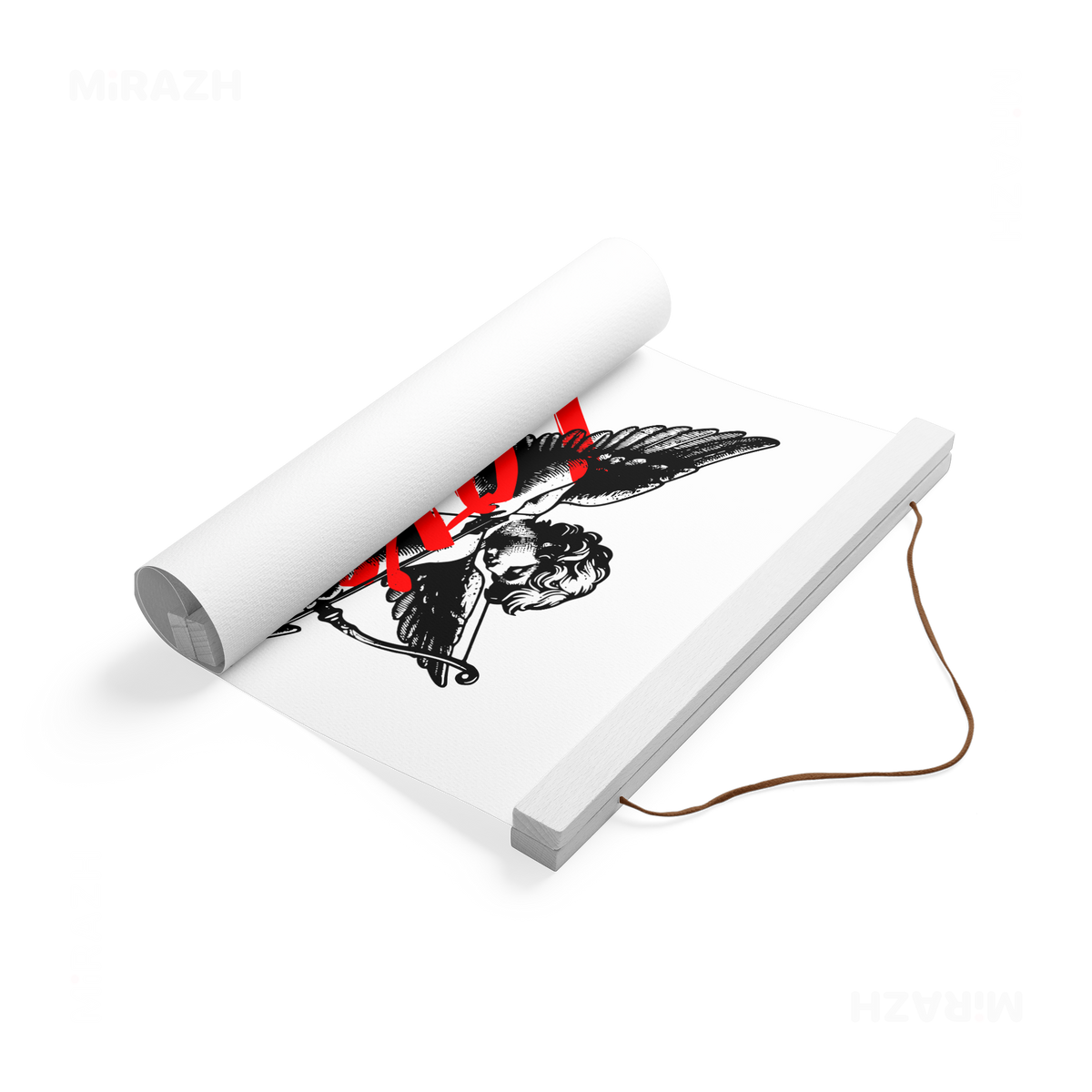CupidLoveStruck Magnetic Hanger Poster 04 White Wood