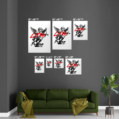 CupidLoveStruck Magnetic Hanger Poster 06 Natural Wood