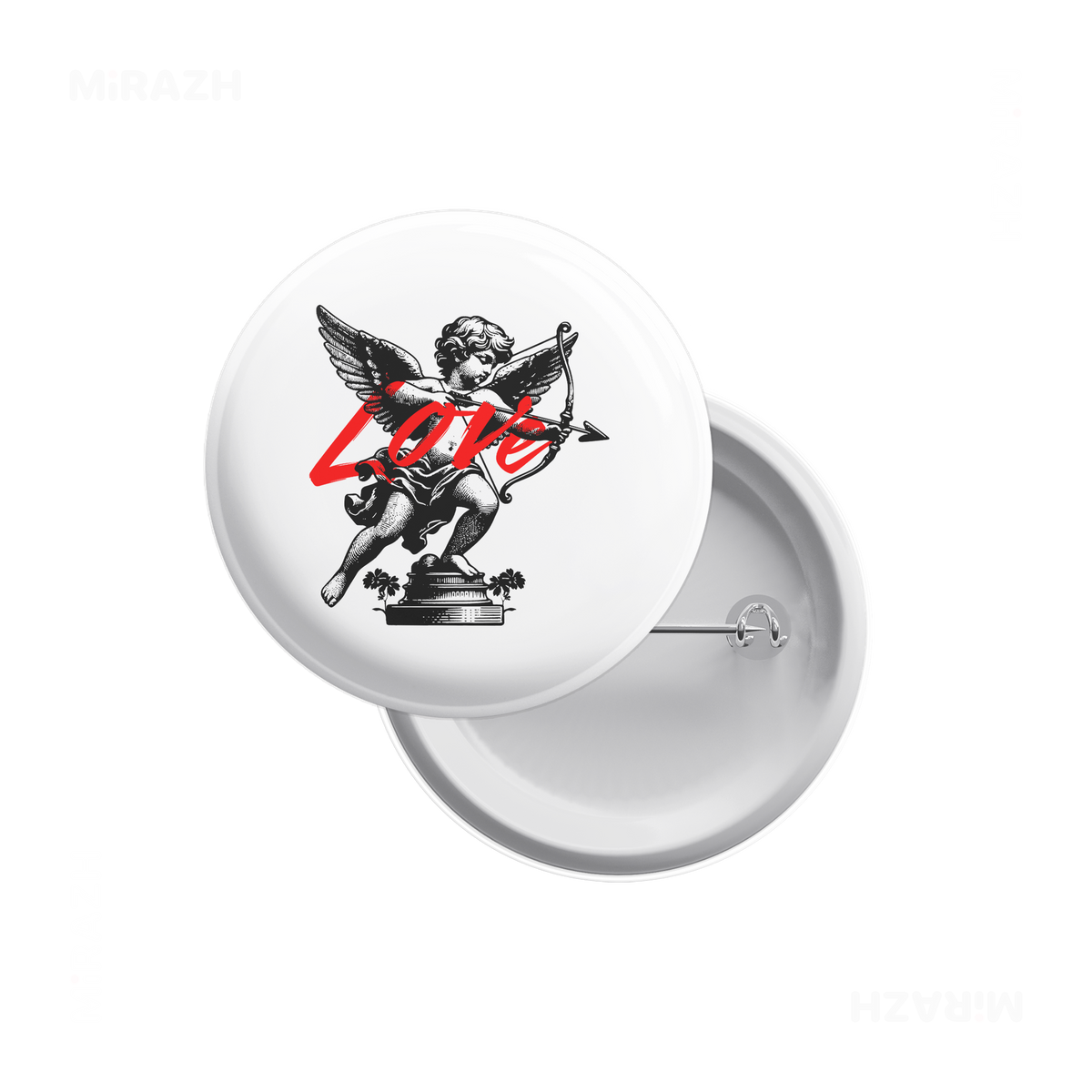 CupidLoveStruck Pin Buttons 01 Round