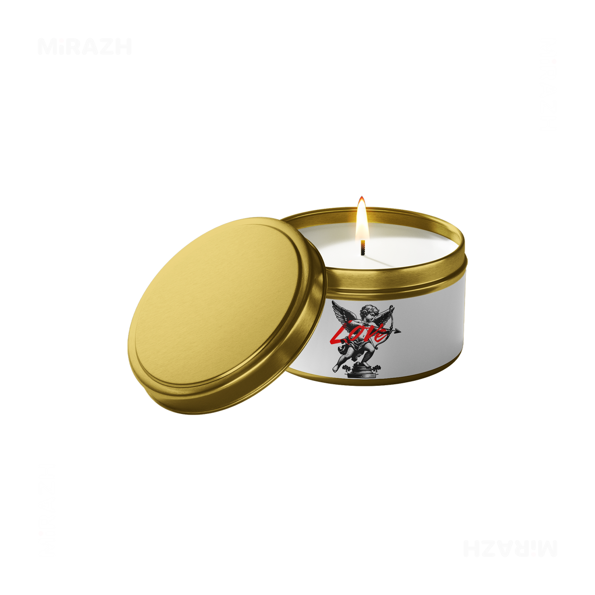 CupidLoveStruck Tin Candle 01 Gold