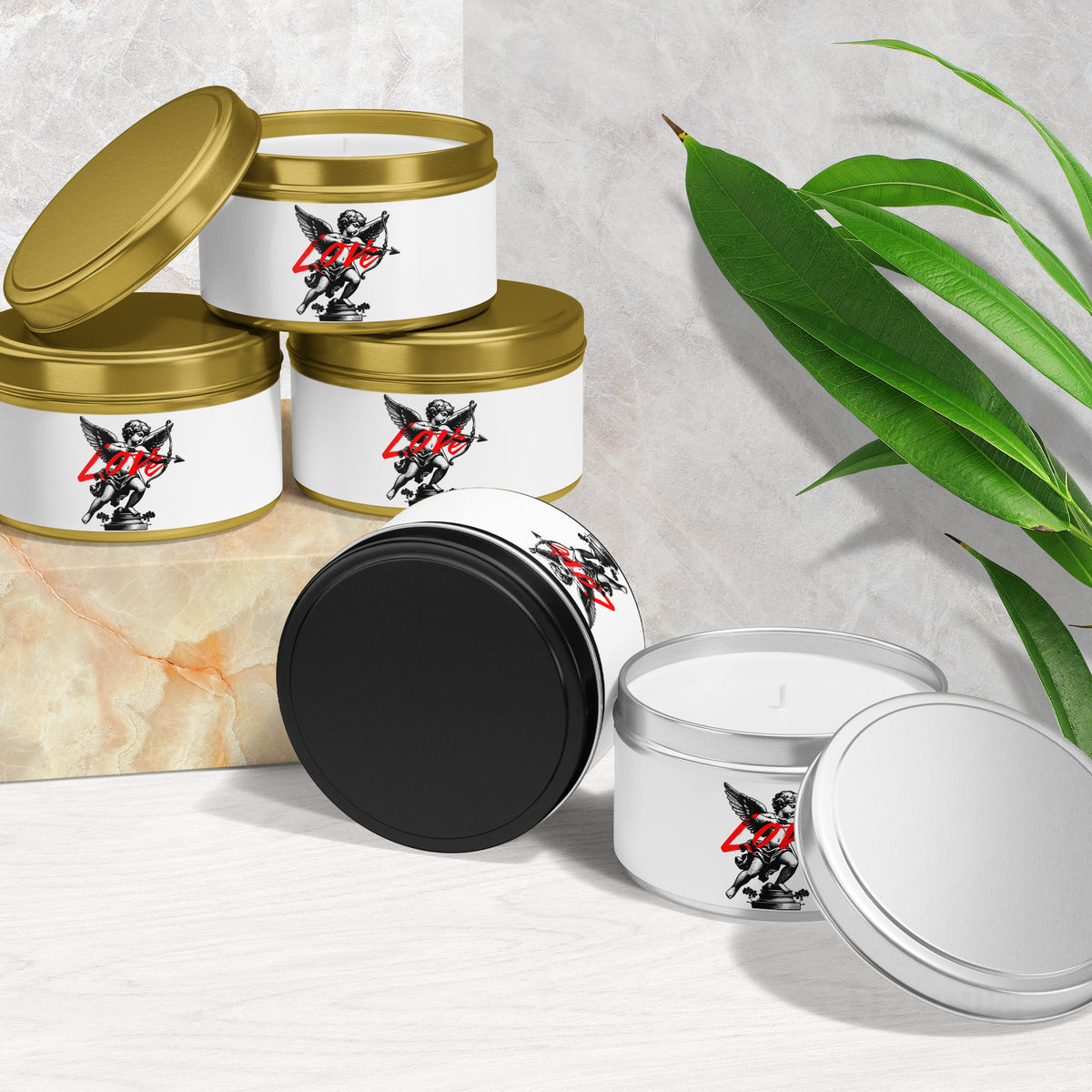 CupidLoveStruck Tin Candle 02 Gold