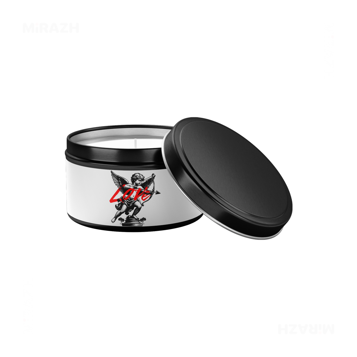CupidLoveStruck Tin Candle 03 Black