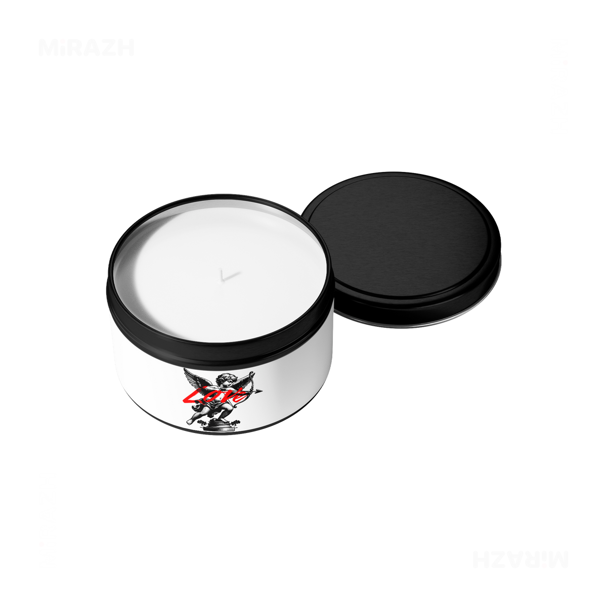 CupidLoveStruck Tin Candle 05 Black