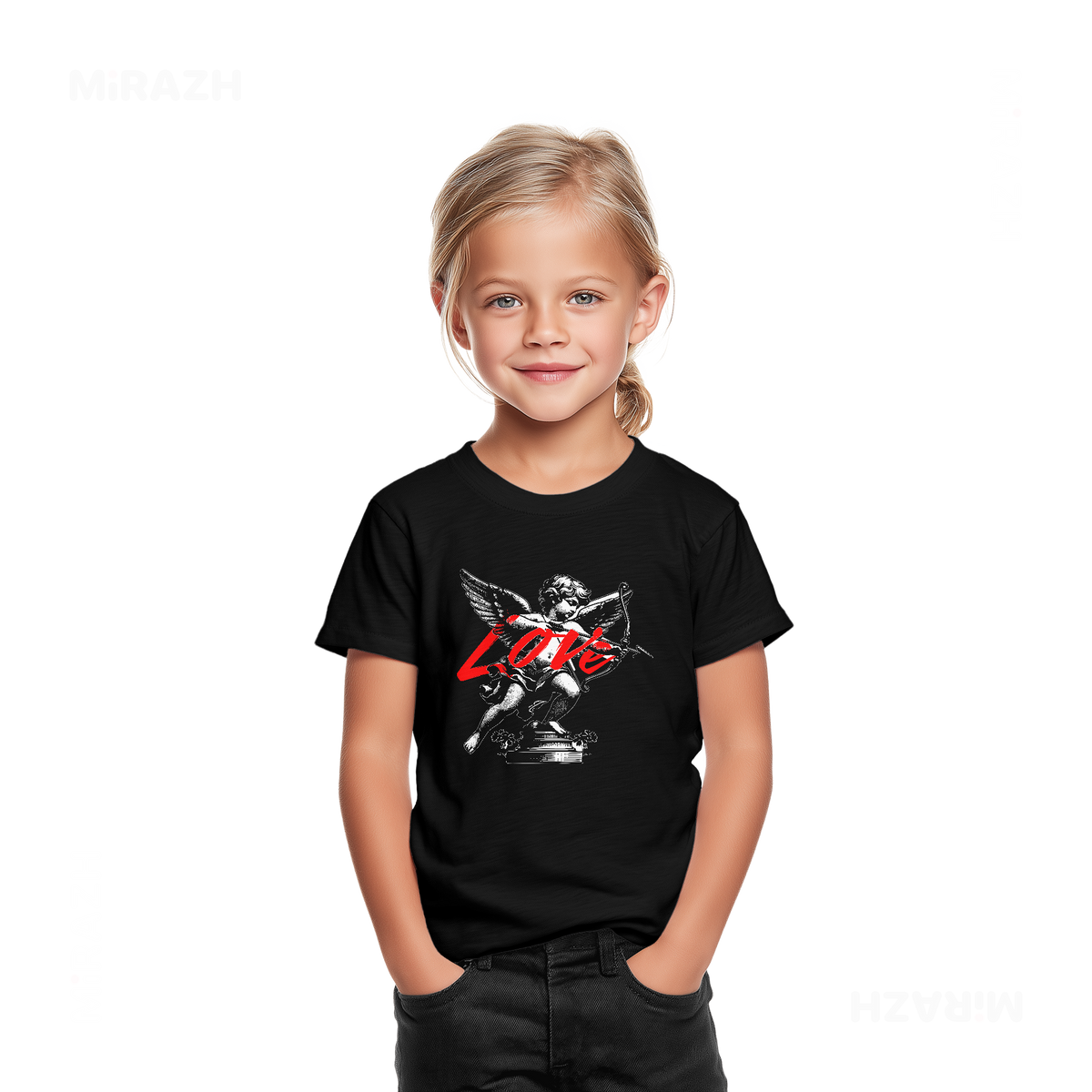 CupidLoveStruck Toddler T Shirt 02 Black