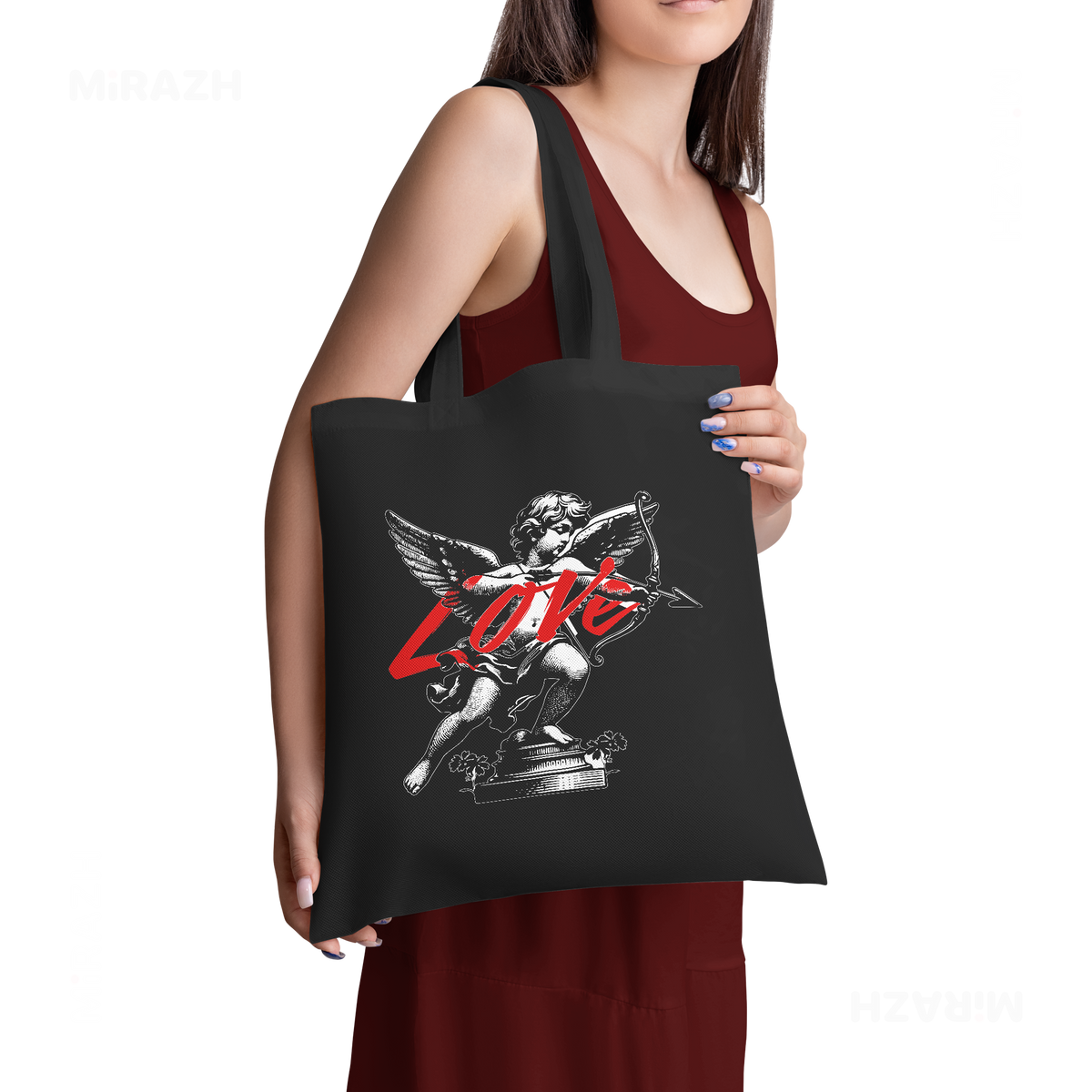 CupidLoveStruck Tote Bags 02 Black