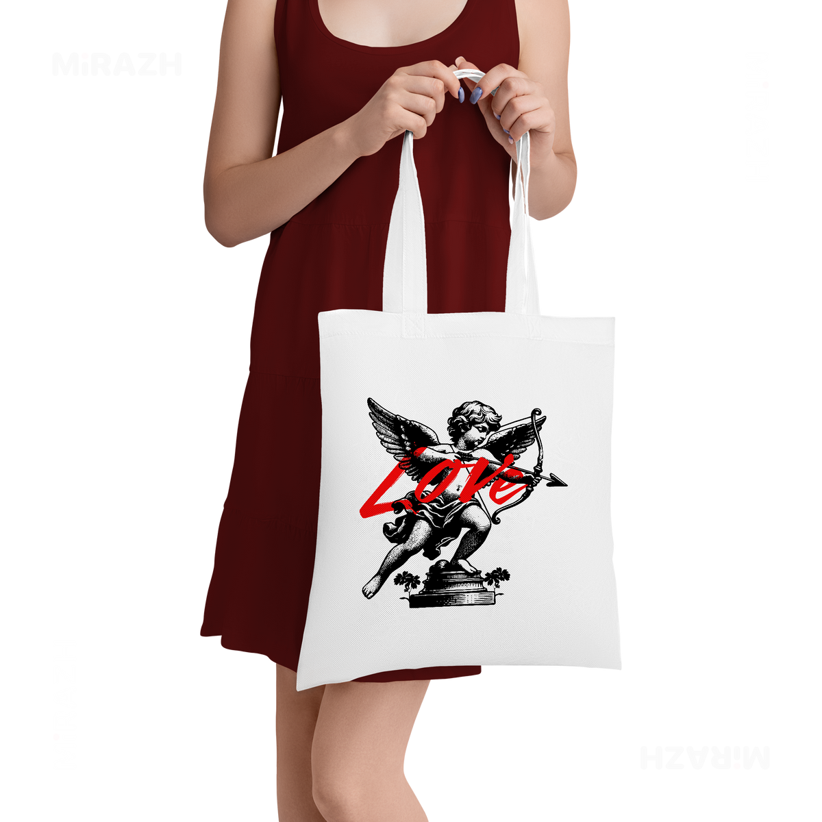 CupidLoveStruck Tote Bags 05 White