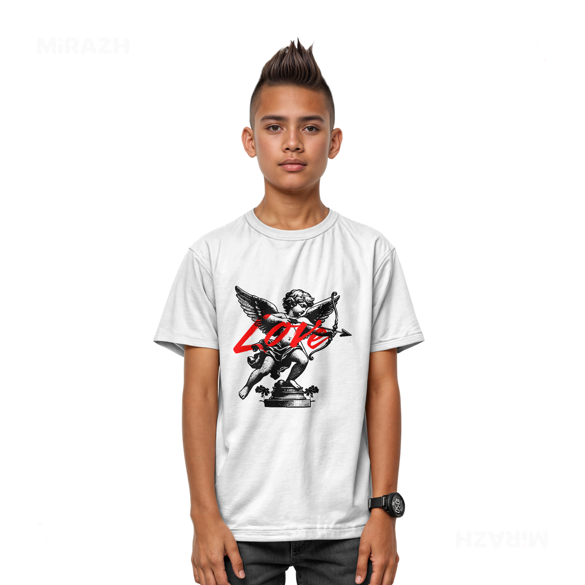 CupidLoveStruck Youth T Shirt 03 White