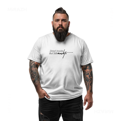 DeadInsideButStillMashti Adult T Shirt 05 White