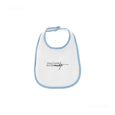 DeadInsideButStillMashti Baby Bibs 01 White Lightblue