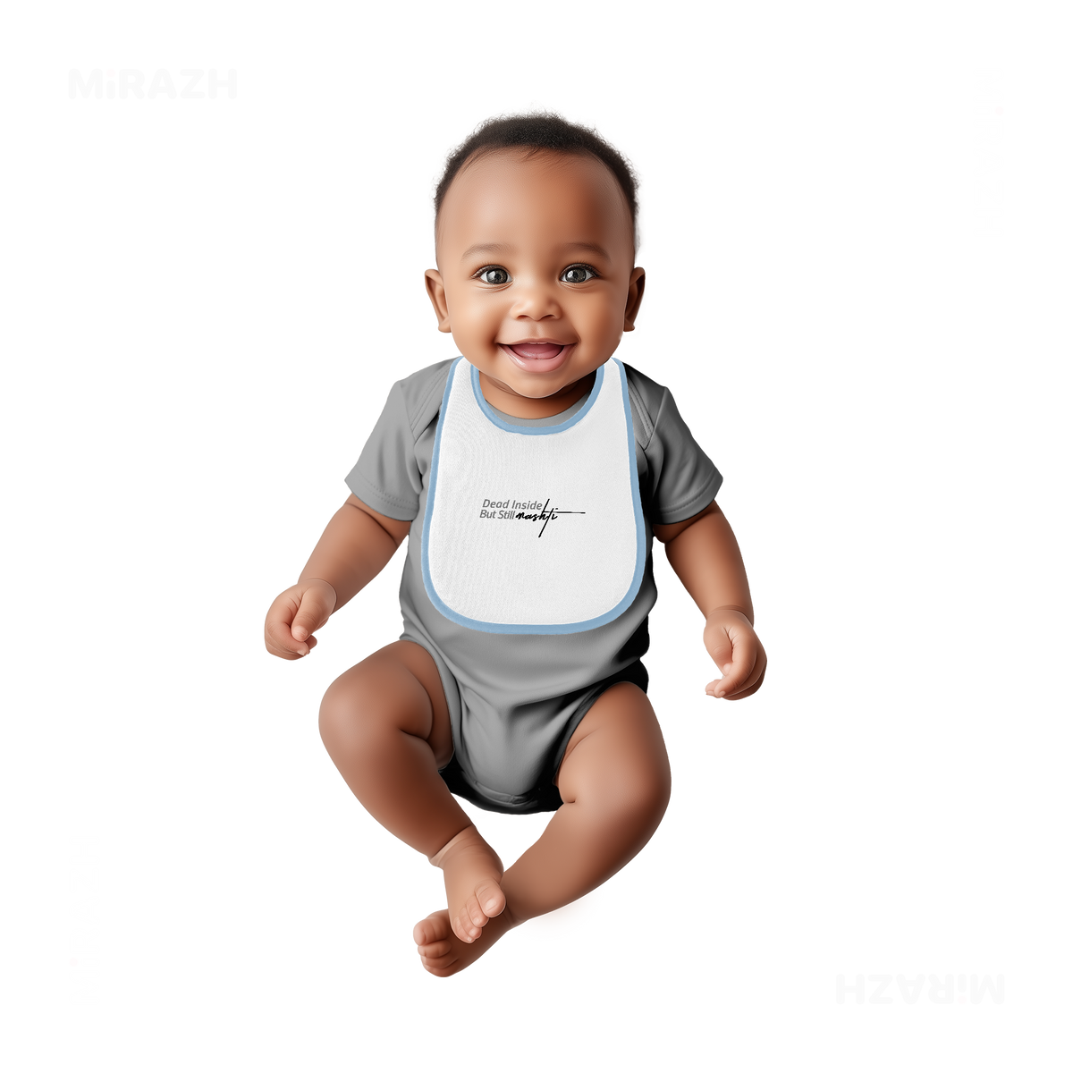 DeadInsideButStillMashti Baby Bibs 05 White Lightblue