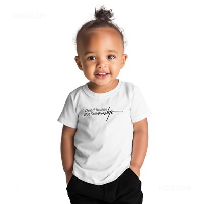 DeadInsideButStillMashti Baby T Shirt 04 White