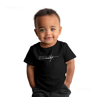 DeadInsideButStillMashti Baby T Shirt 05 Black