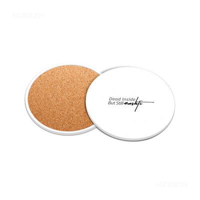 DeadInsideButStillMashti Ceramic Coaster 05 Round