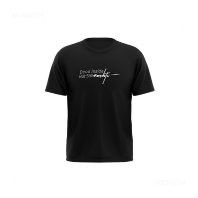 DeadInsideButStillMashti Couple T Shirt 03 Black
