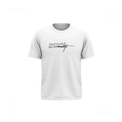 DeadInsideButStillMashti Couple T Shirt 03 White
