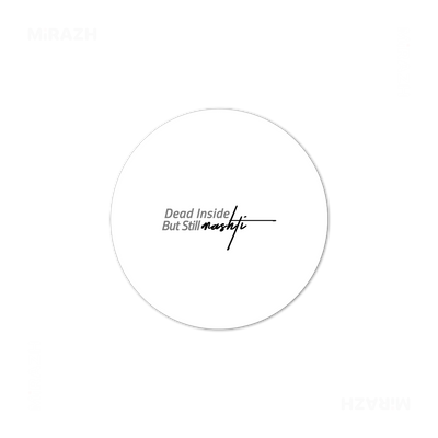 DeadInsideButStillMashti High Gloss Coaster 03 Round