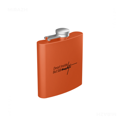 DeadInsideButStillMashti Hip Flasks 03 Orange