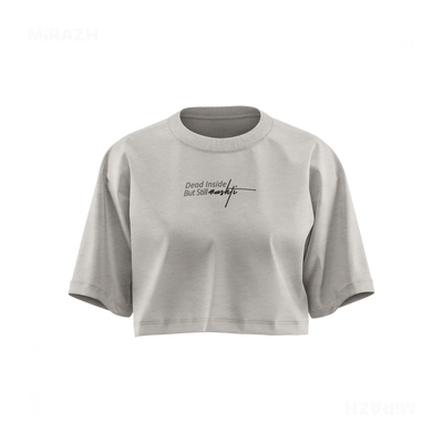 DeadInsideButStillMashti Over Sized Crop Top 01 Faded Bone