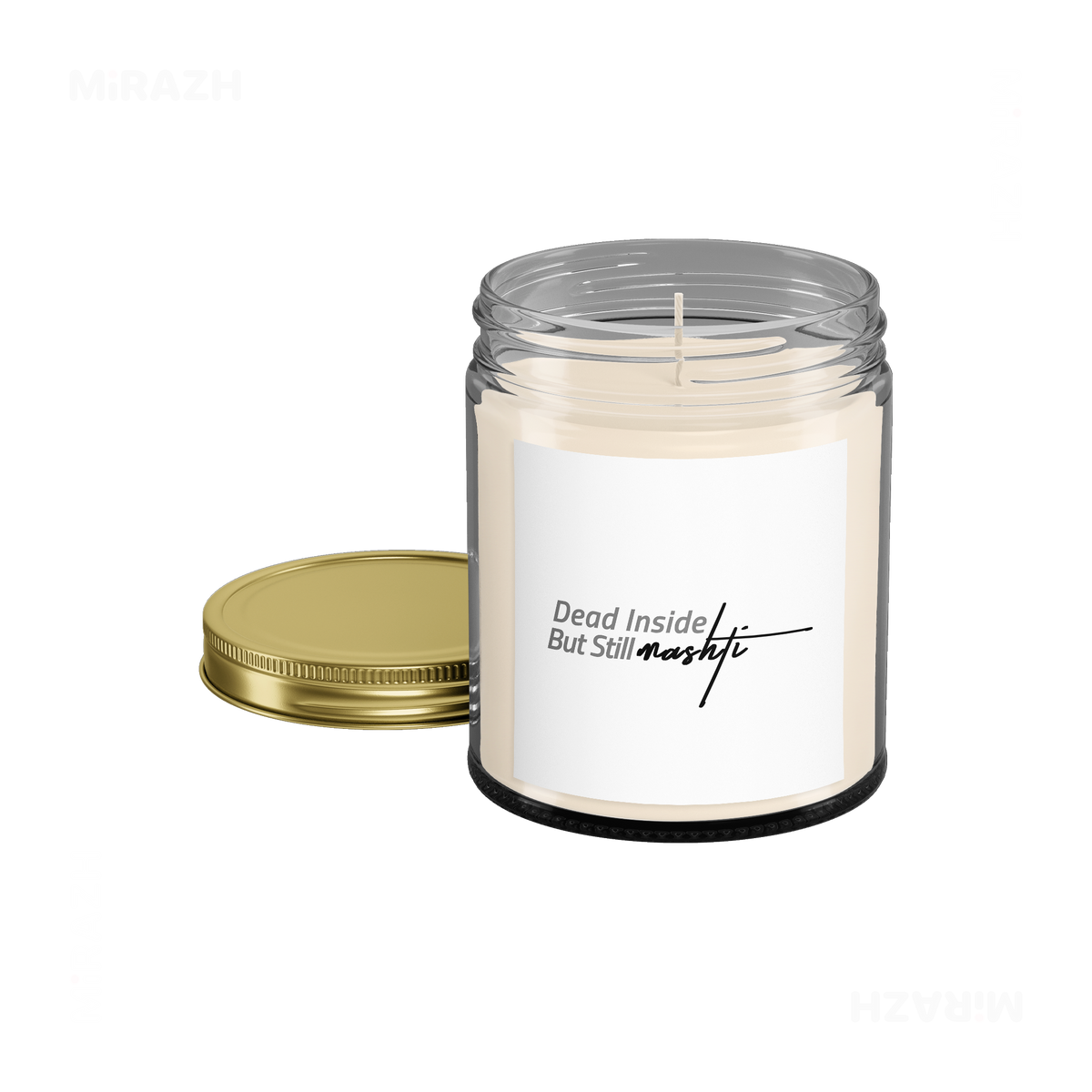 DeadInsideButStillMashti Scented Candle 05 Clear