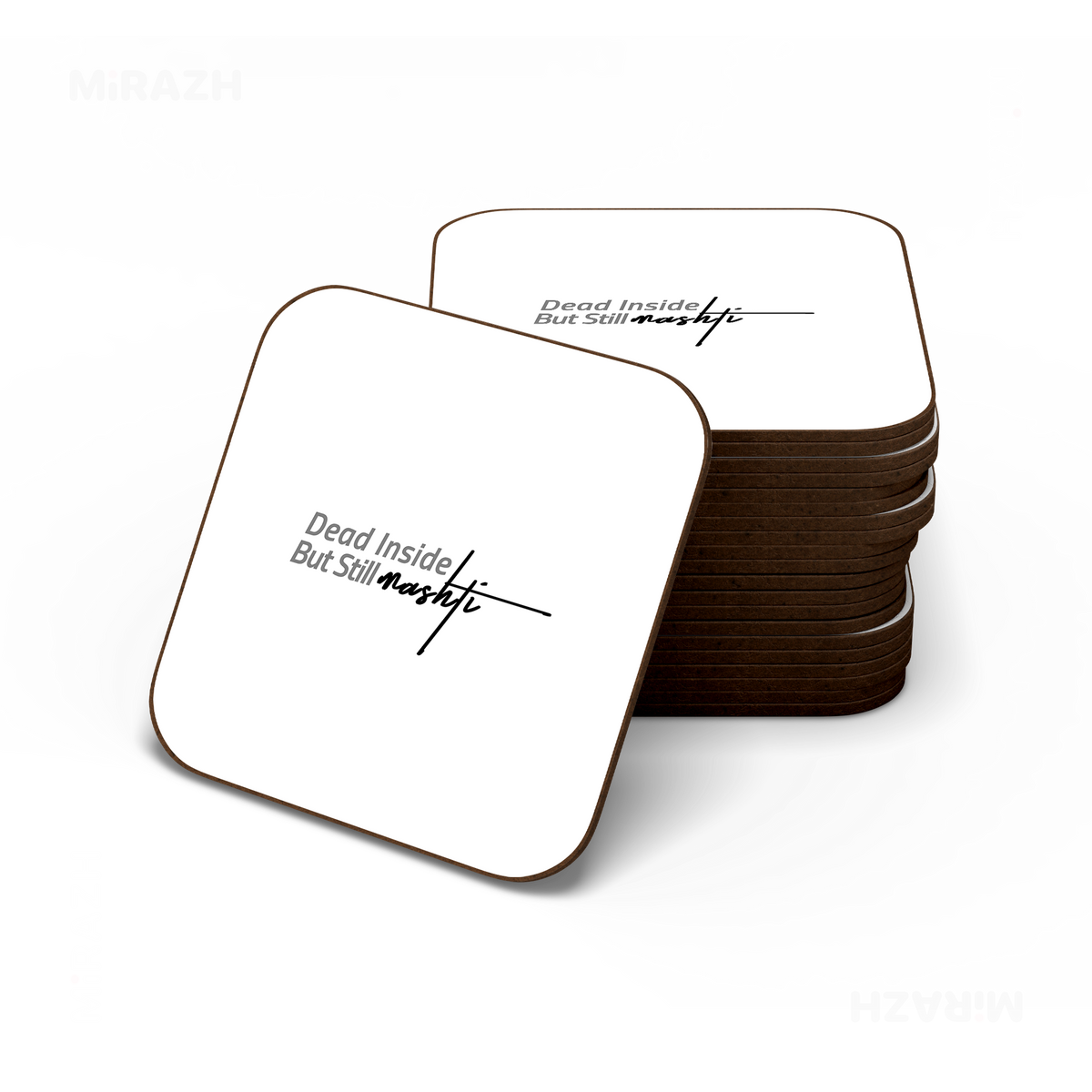 DeadInsideButStillMashti Semi Glossy Coaster 06