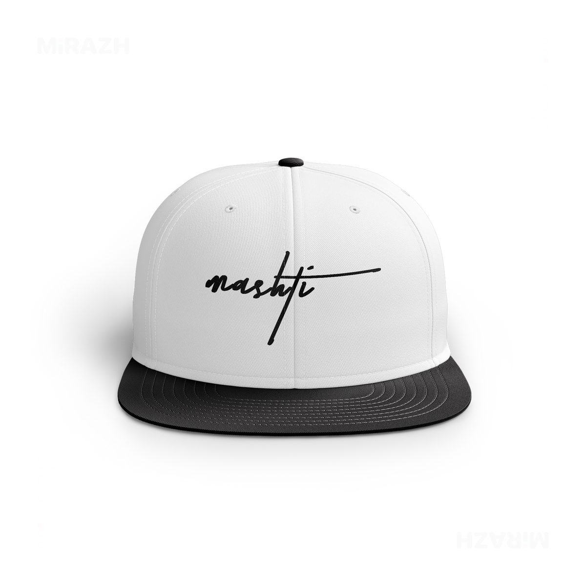 DeadInsideButStillMashti Snapback Caps 01 White Black DTF